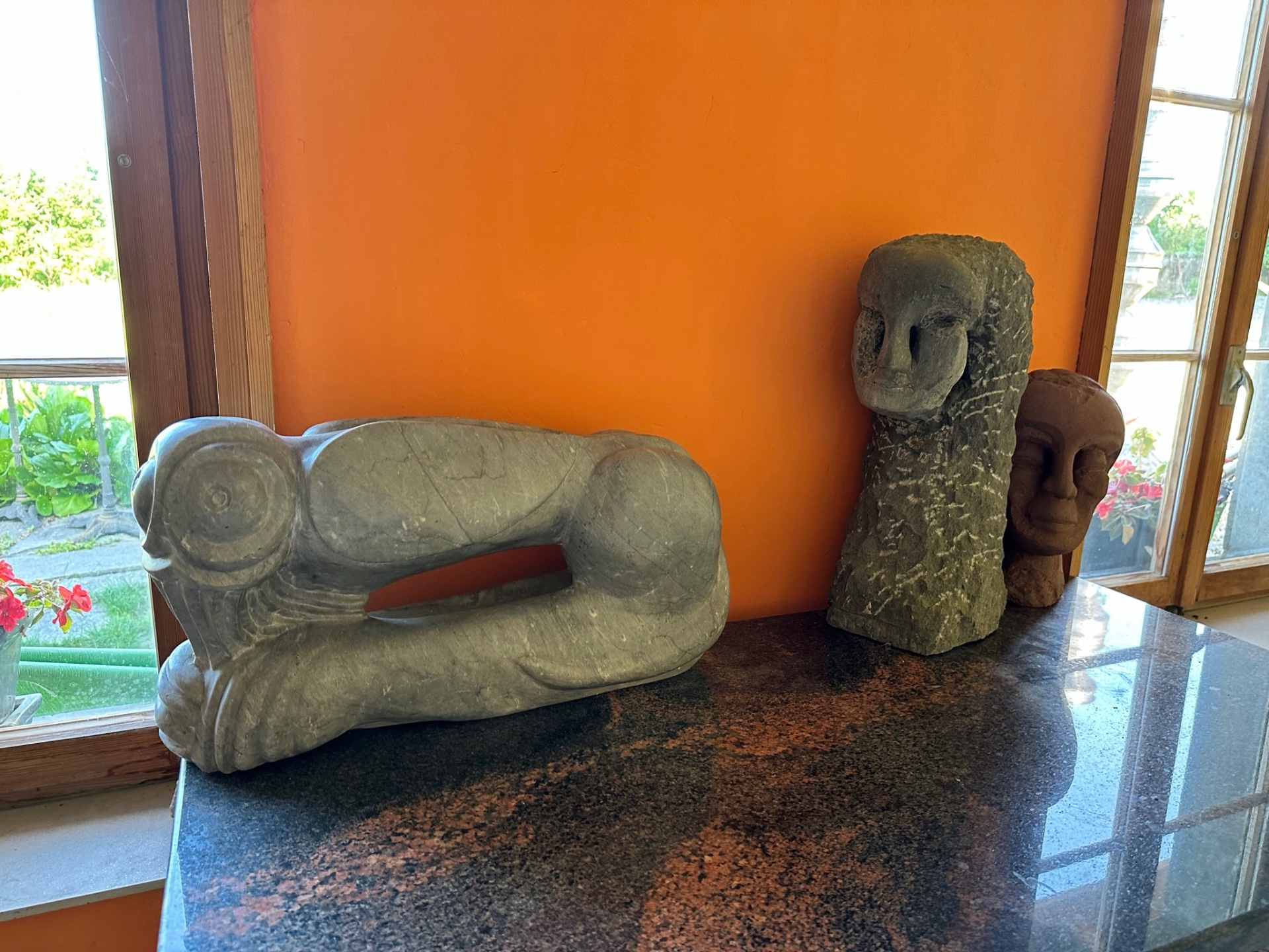 Steinskulpturen — Atelieransicht