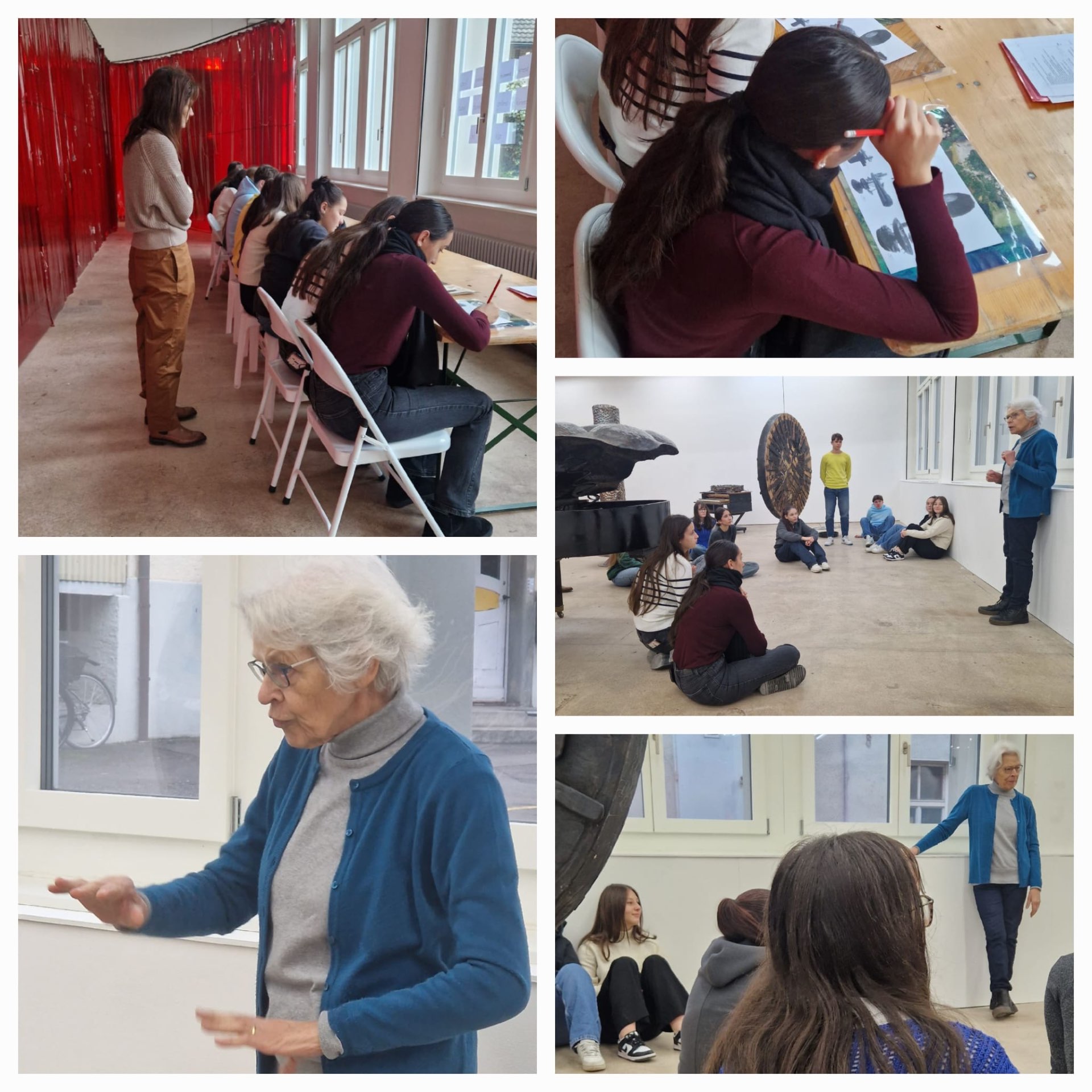 Workshop mit Schüler:innen – Zeichnen vor den Klangobjekten