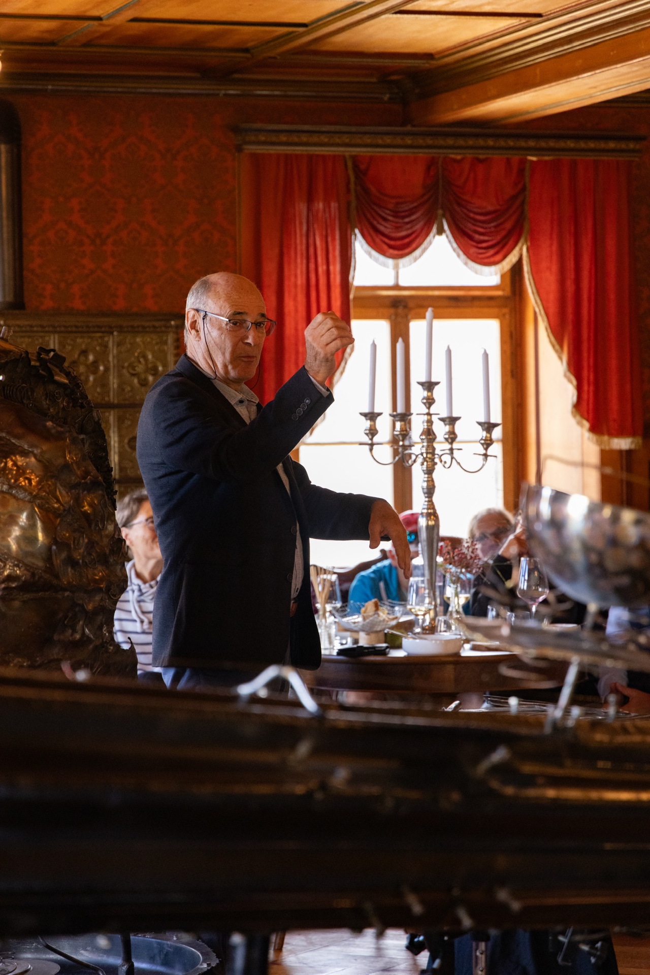 Einführung im Saal des Hotel Furkablick